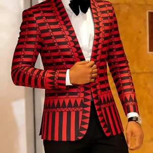 Blazer for Men Notched Jacket Casual Business Jackets Sports Coats Slim Fit Plus Size Blazer