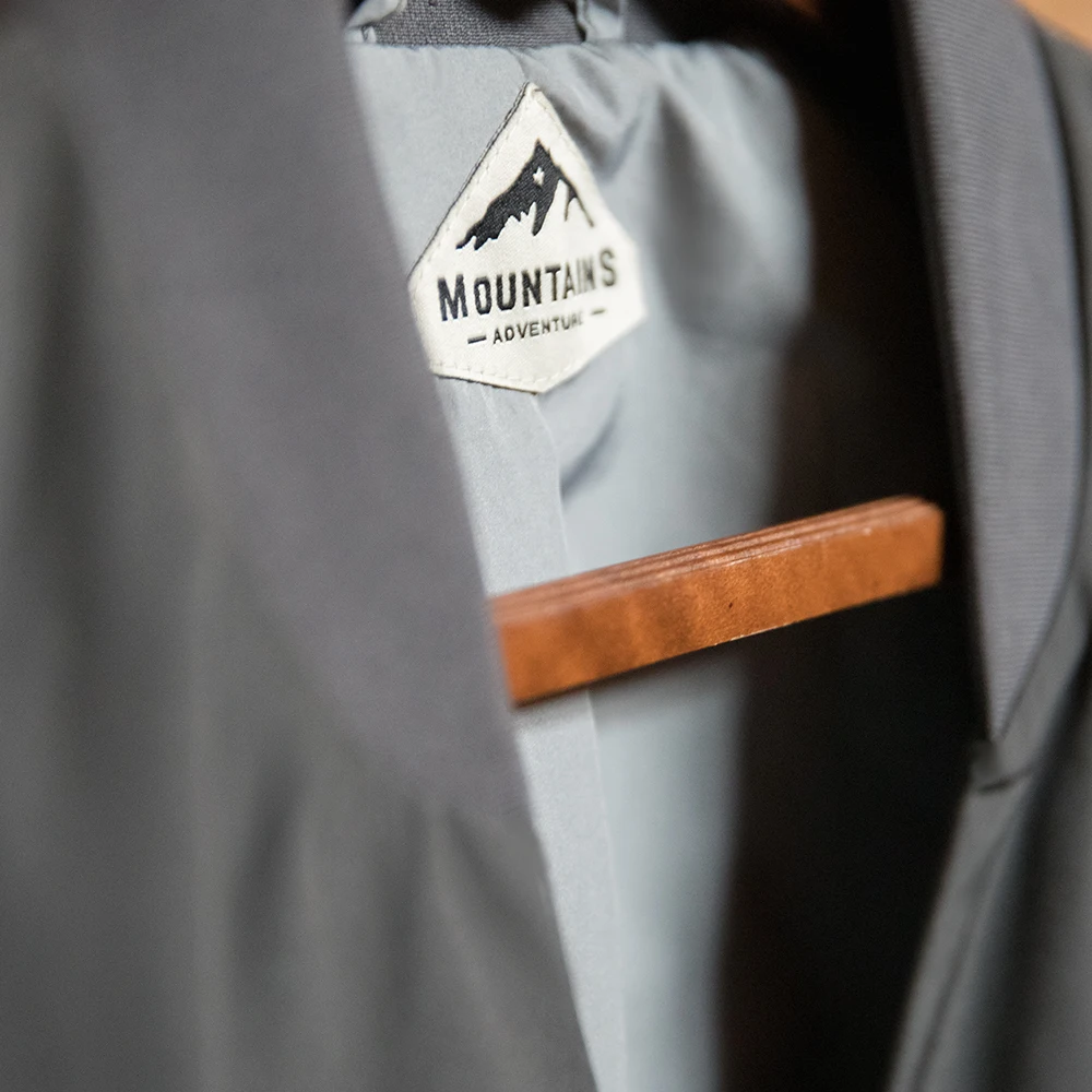 Maden Men Casual Collarless Grey Suit Jacket Functional Commuter Versatile Jacket Men's Clothing Solid Color Casual Blazers - Image 5