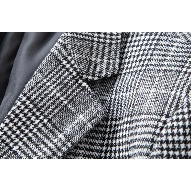 2025 New Business Dinner Gentleman Slim Gentleman Group Dress Fashion Men British Style Dress Best Man Plaid Plaid Plaid Blazer - Image 3